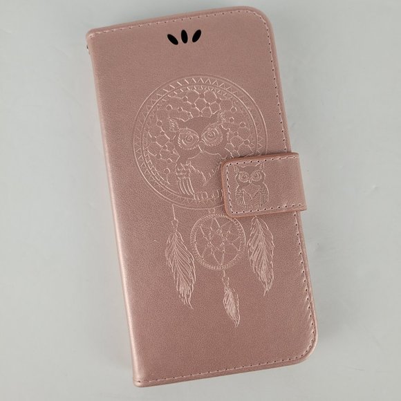 Other - NWT Samsung Galaxy S20 5G Rose Gold Owl Dream Catcher Faux Leather Wallet Case